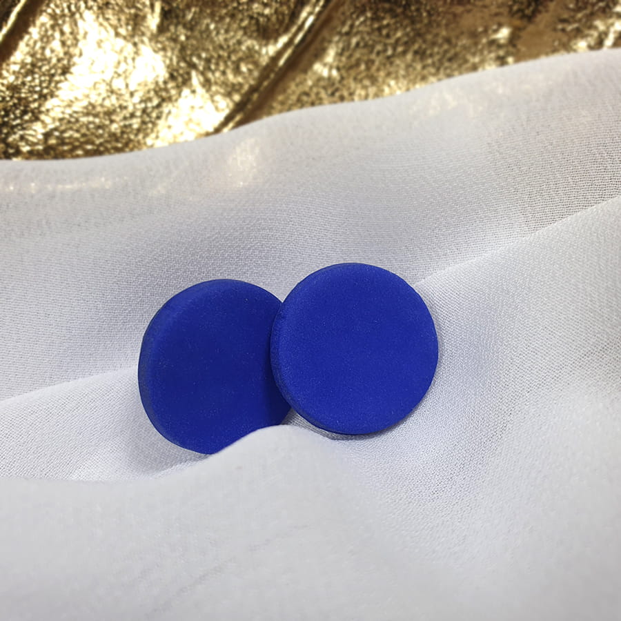 Kolczyki niebieskie z glinki polimerowej - Minima - Smocze Skarby