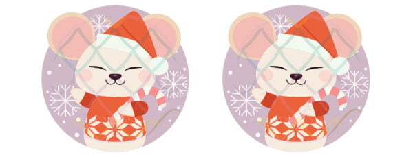 Kubek bożonarodzeniowy, zimowy, mysz - Kubki na Święta - Prezent na Święta - Smocze Skarby