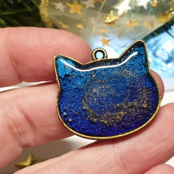 Wisiorek niebieski kotek - Koci Raj - Smocze Skarby