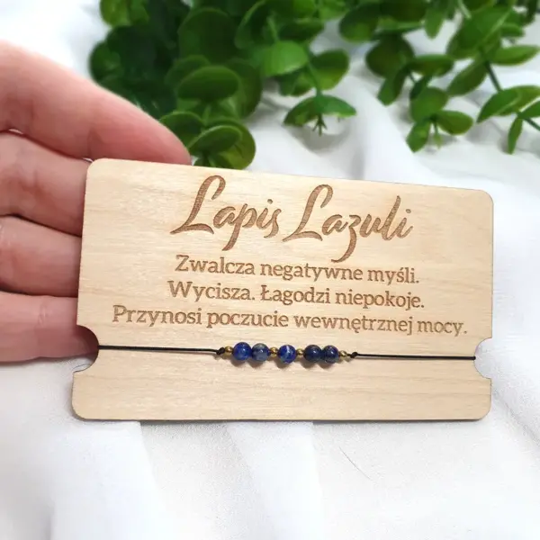 Delikatna bransoletka z lapis lazuli - Smocze Skarby