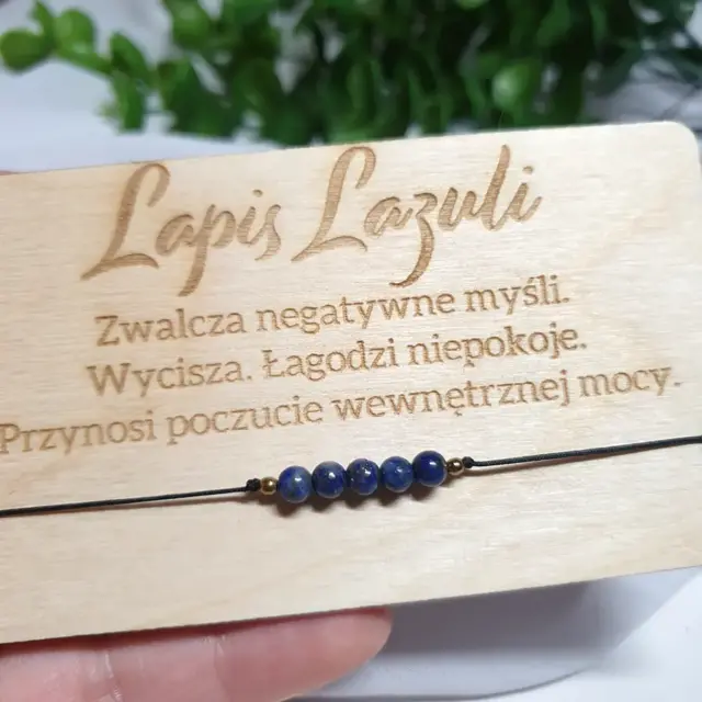 Delikatna bransoletka z Lapis Lazuli - Smocze Skarby